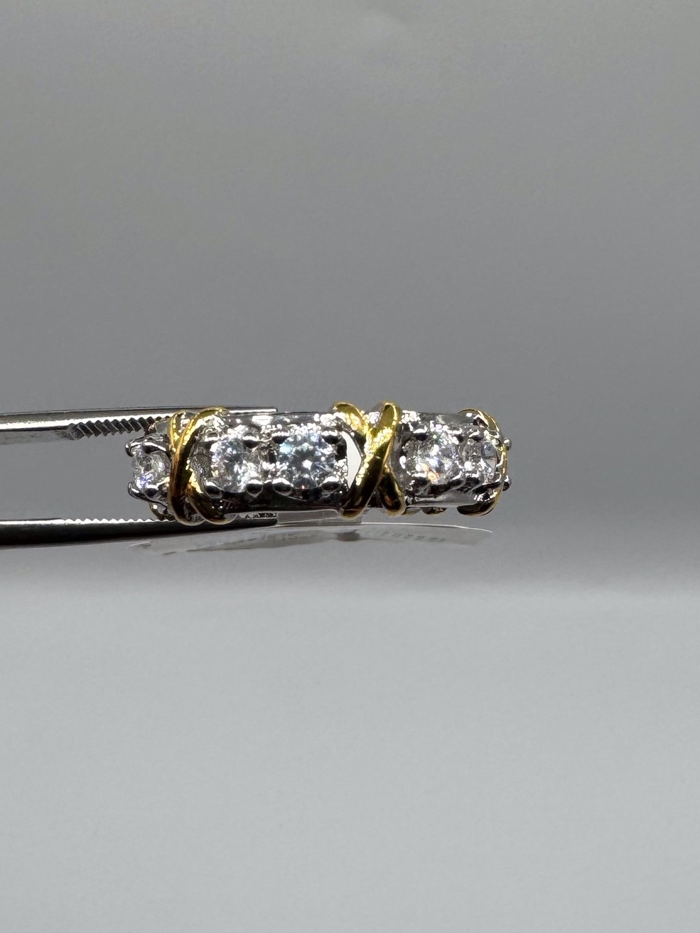10k 16 Stone Eternity Band - Picture 11 of 16
